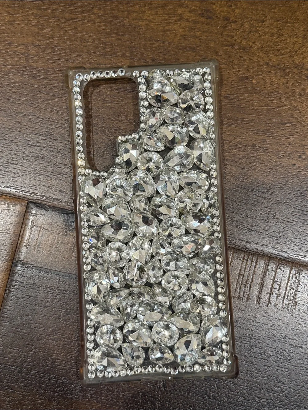Galaxy S22 Ultra Phone case bundle- clear case + rhinestone